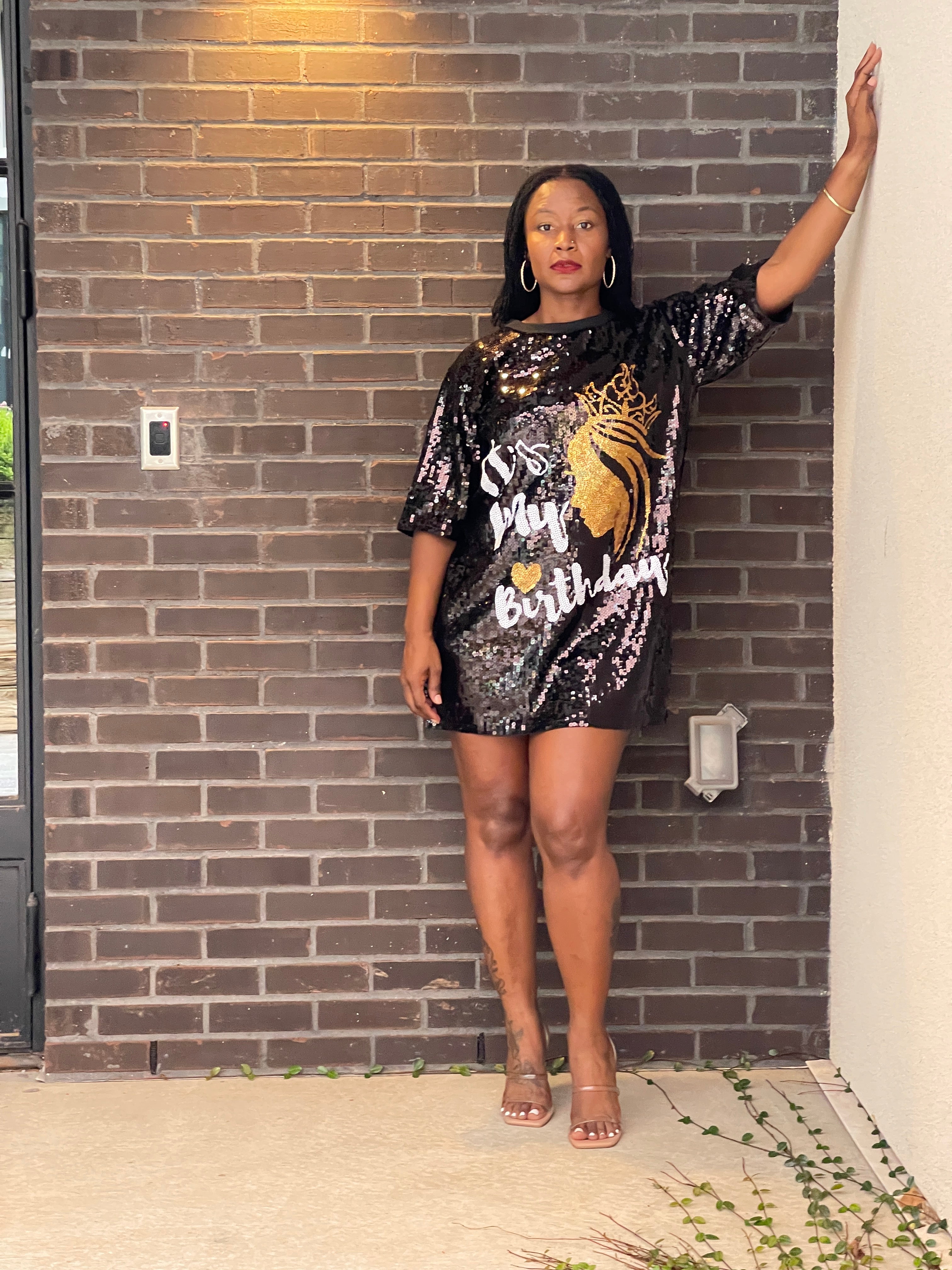 Birthday Queen Sequin Dress