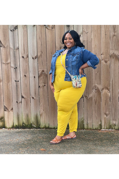 Not So Basic Plus Size Jumpsuit - Nore's Fashion