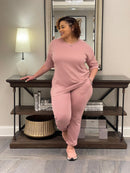 Pink 2pc Jogger Set