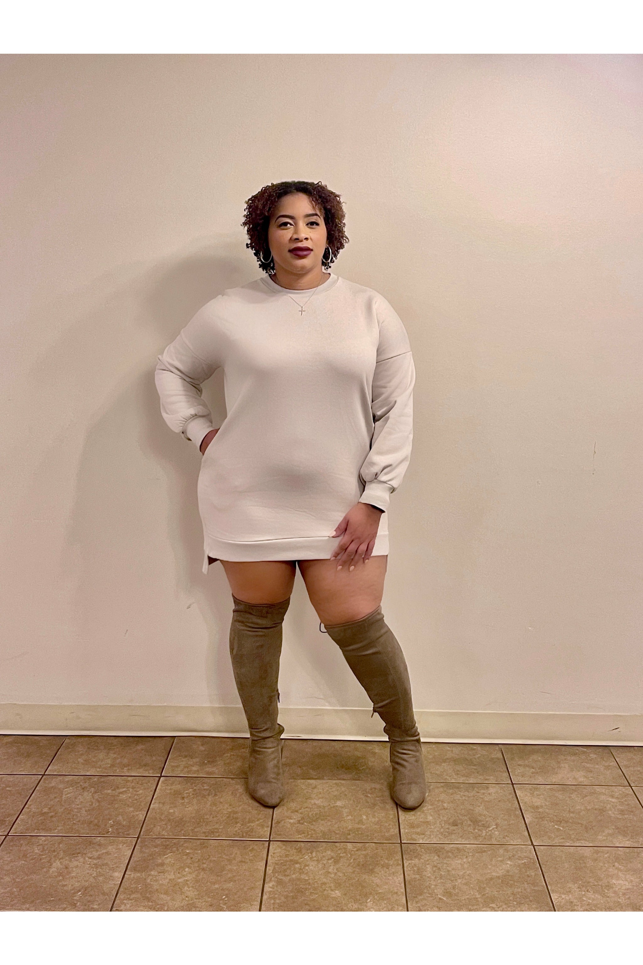 Marie Hi -lo Sweatshirt Dress