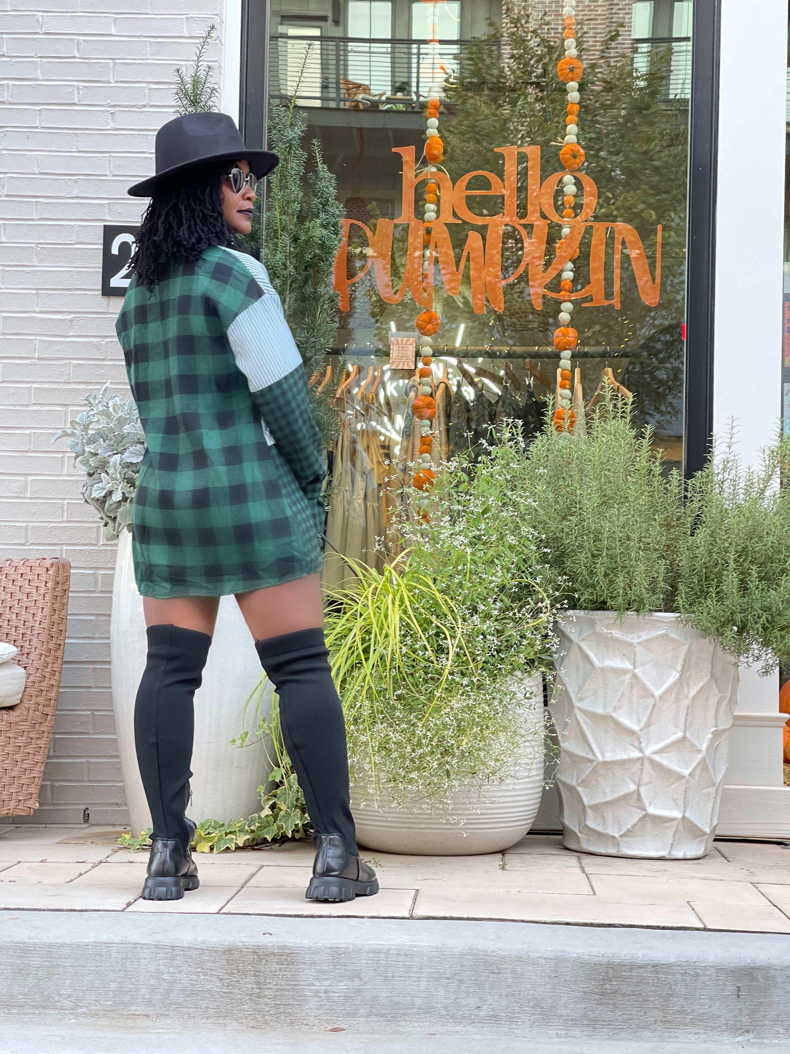 Plaid Me Shirt Dress