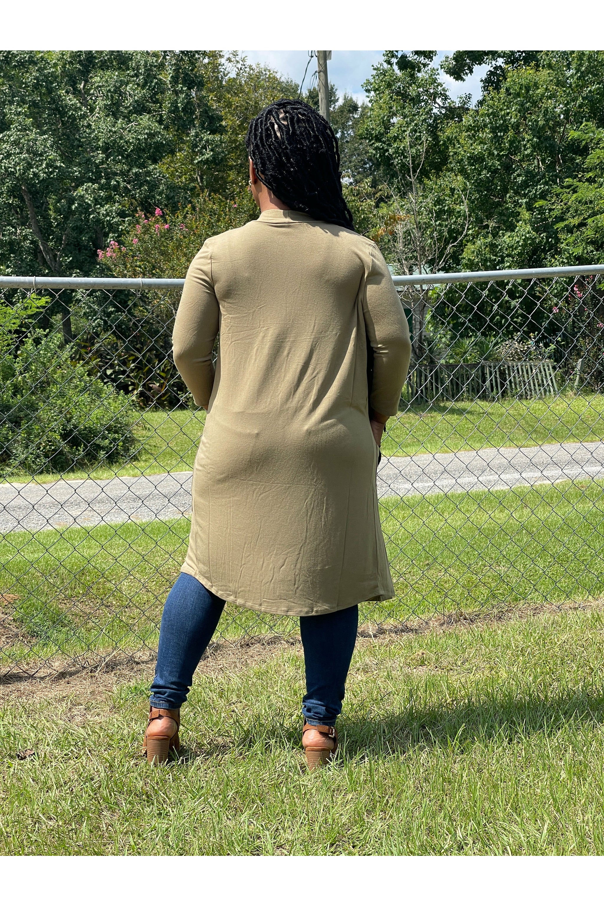 Samantha 3/4 Sleeve Cardigans - Nore's Fashion