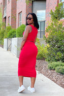 Susie Q Crop Top Skirt Set