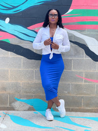 Susie Q Crop Top Skirt Set