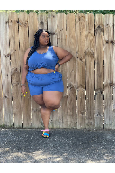 Christine 2 pc plus size short set