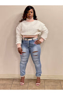 Drea G Teddy Fleece Sweater