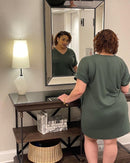 Comfort Me Plus Size Vneck Dress