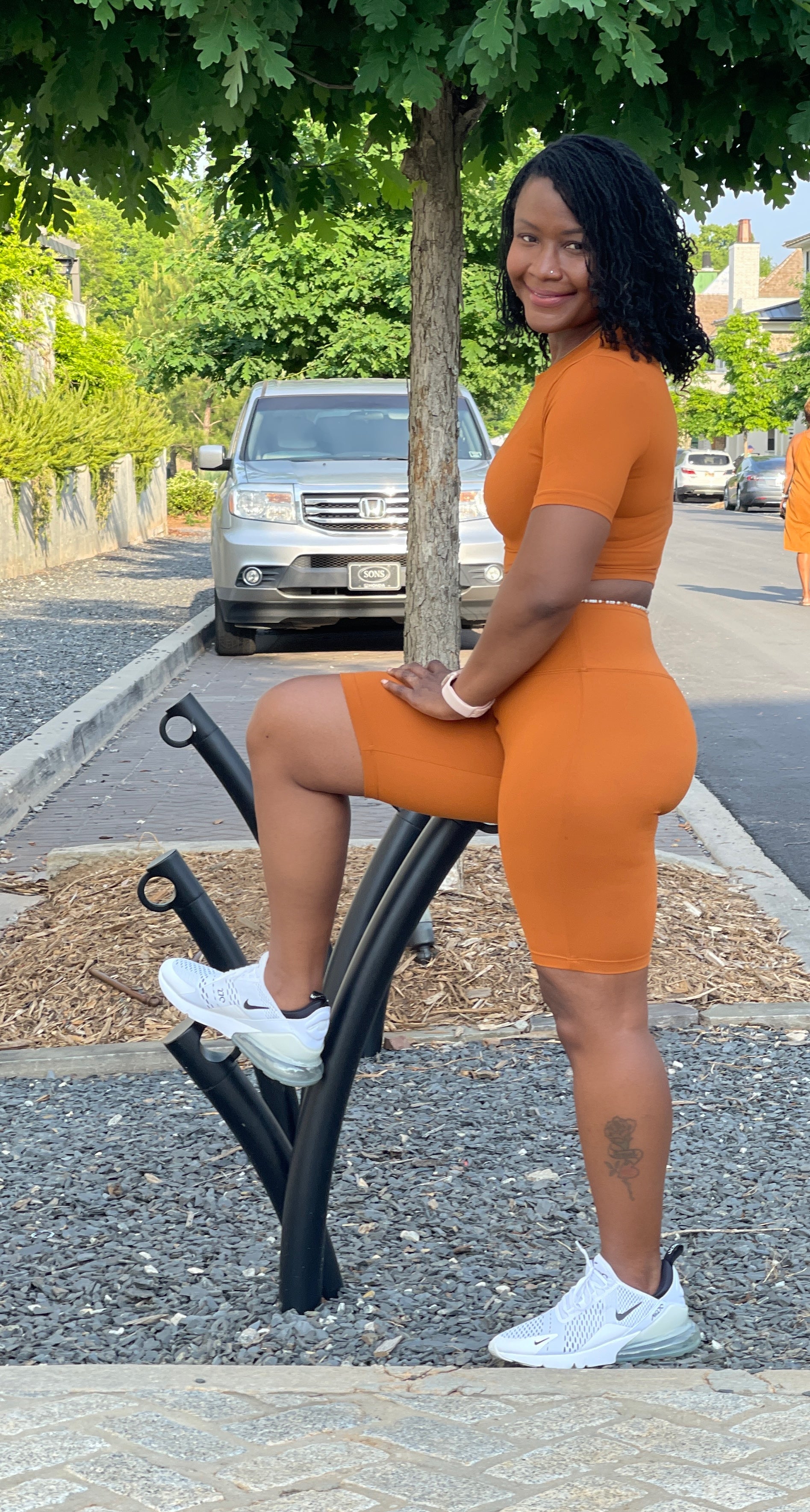 Almond Joy 2pc Crop Top Set