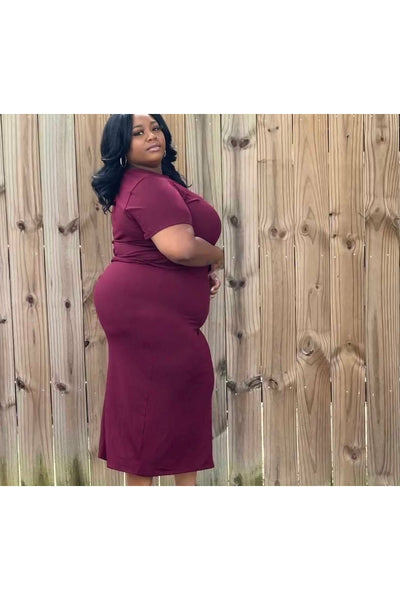 Don't Hurt 'Em Kmccall Plus Size Skirt Set - Nore's Fashion